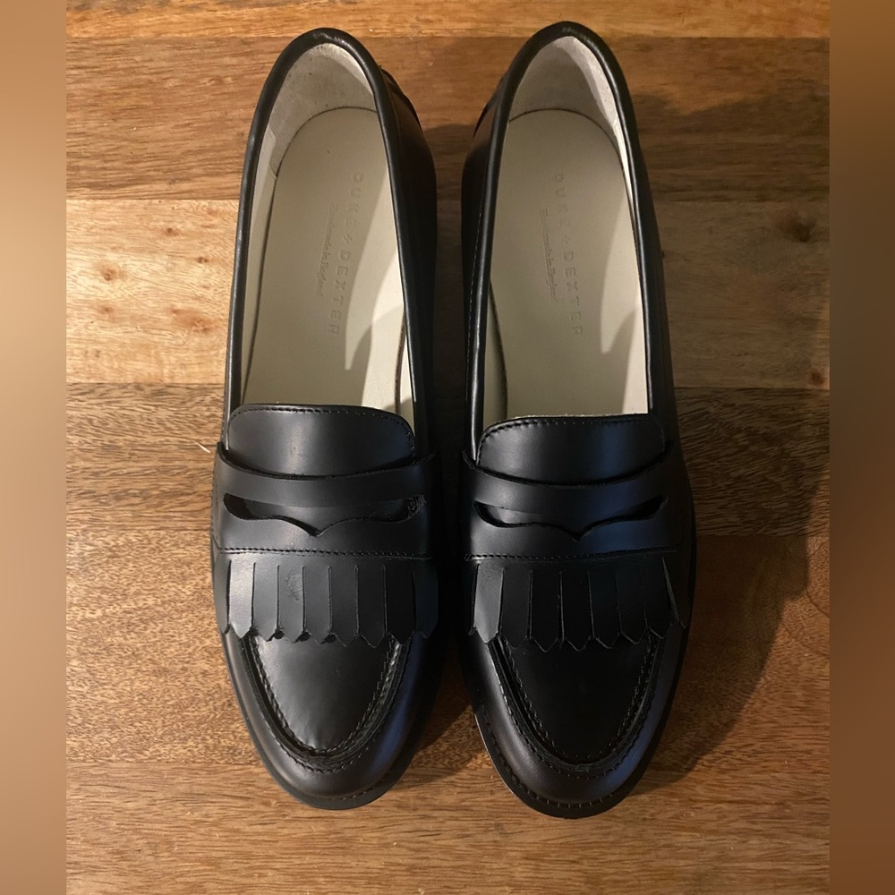 Duke+Dexter Wilde fringe loafers NWOB